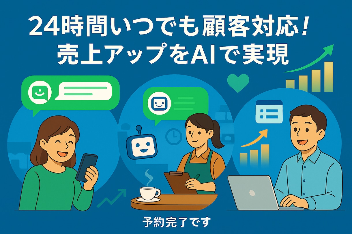 カスタムLINE x AIチャットボット開発します 顧客対応や業務をラクに！AIで売上アップ＆時間削減を実現 イメージ2