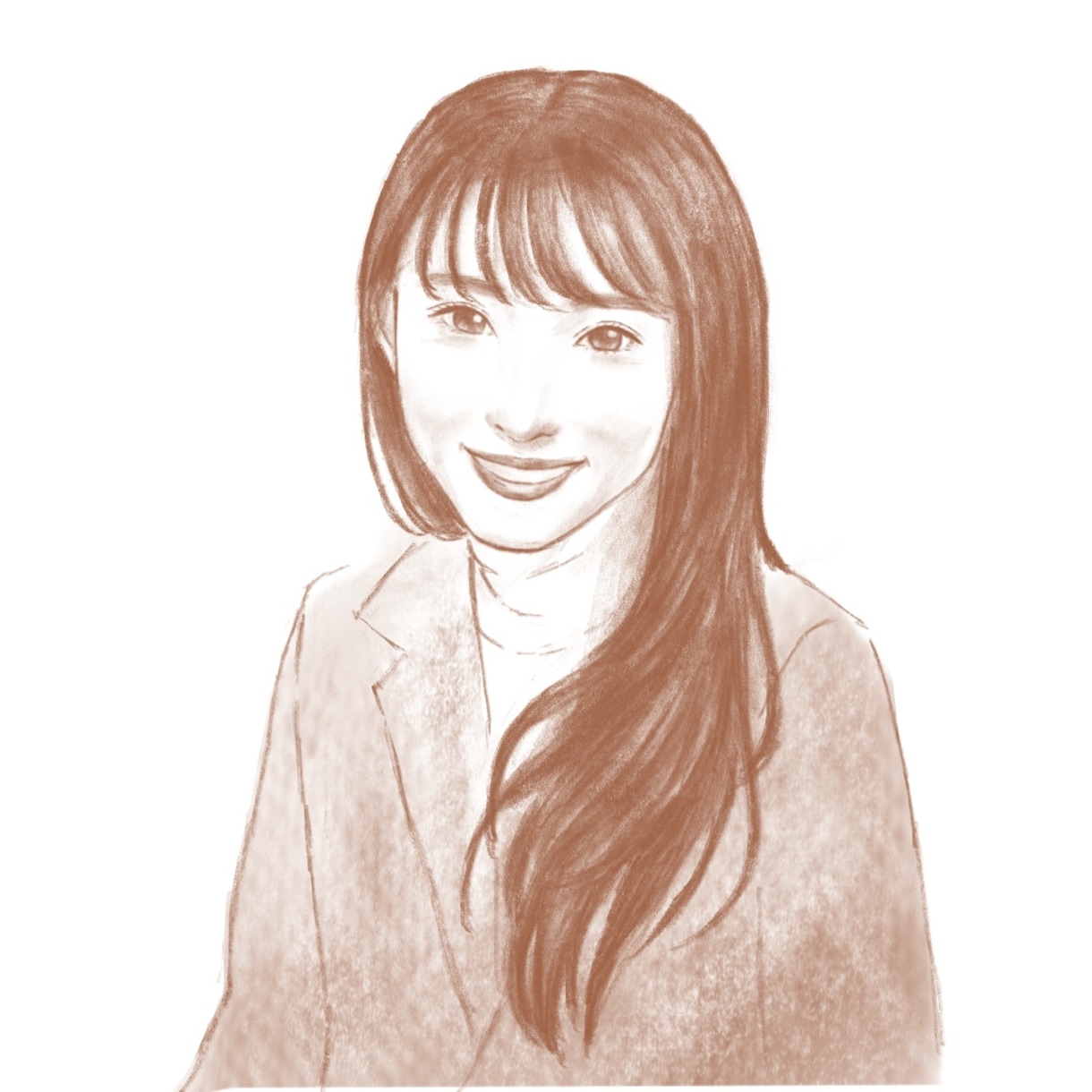 アイコン/名刺似顔絵　モノクロで柔らかく描きます 社員紹介での実績あり/＊実物より美しく仕げます＊ イメージ3