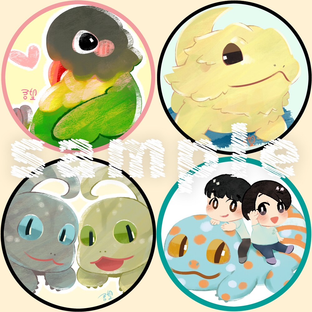 ペットやお好きな動物のアイコンイラストお描きます 人物+ペットの組み合わせも出来ます♪ イメージ4