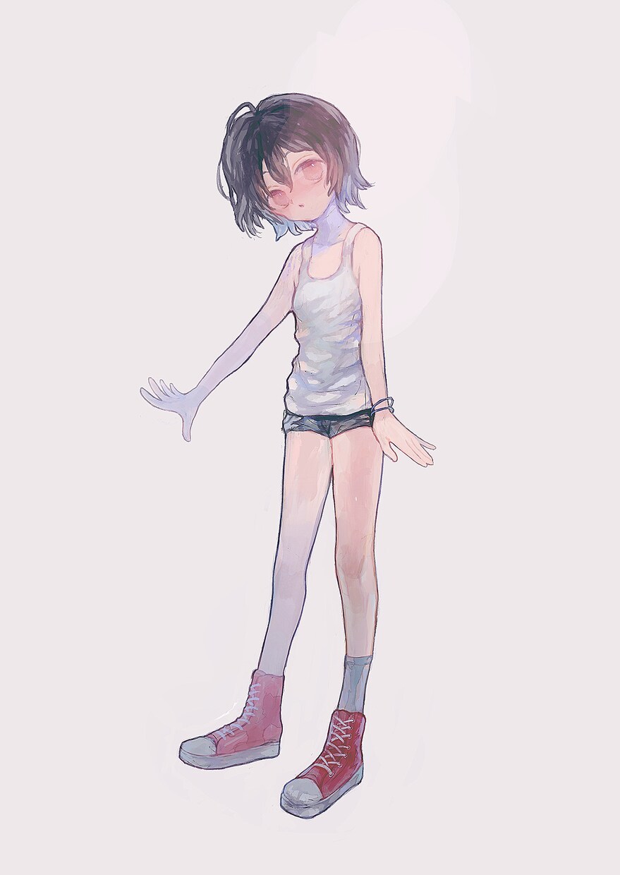 メイドさんなど　全身イラスト作成します 女の子ひとりの背景のないイラスト イメージ6