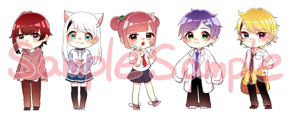 グッズイラストお描きします 自分のグッズを作ってみたいという方にイラストを提供します！ イメージ3