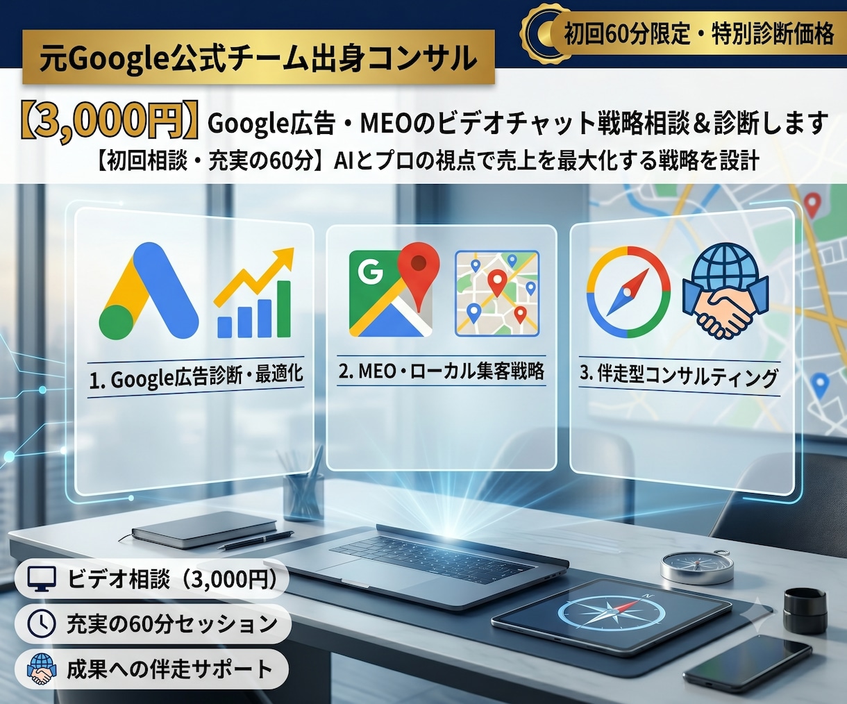 Google広告・リスティング広告アドバイスします 5000社対応・Google公式コンサルの初期設定や広告相談 イメージ8
