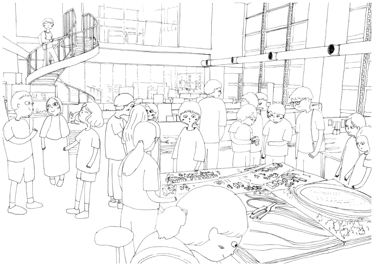 個性派イラスト（モノクロ）でプレゼンを引き立てます 【現役2級建築士による、建築イラストパース作成サービス】 イメージ2