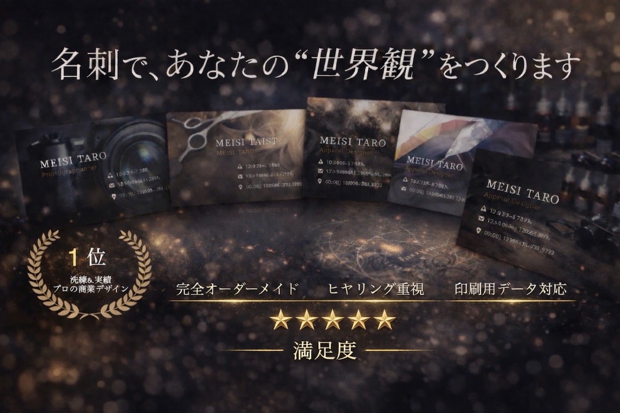あなたという「人」を名刺にします 世界観から一緒に作るオリジナル名刺 イメージ1