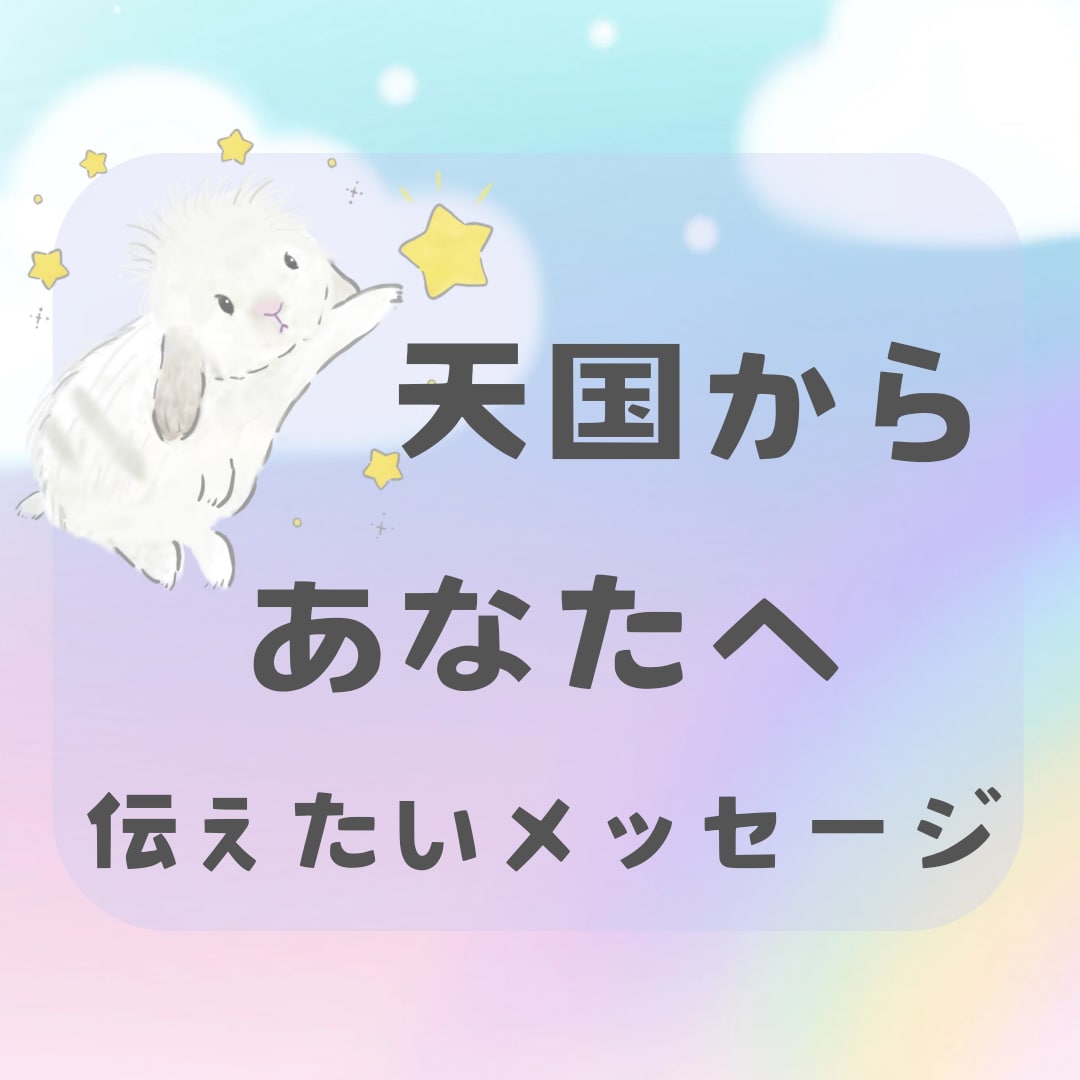 あなたと天国にいる大切な方やペットのあの子繋ぎます 天国にいる亡くなった人やペットの気持ちが知りたい/伝えたい イメージ9