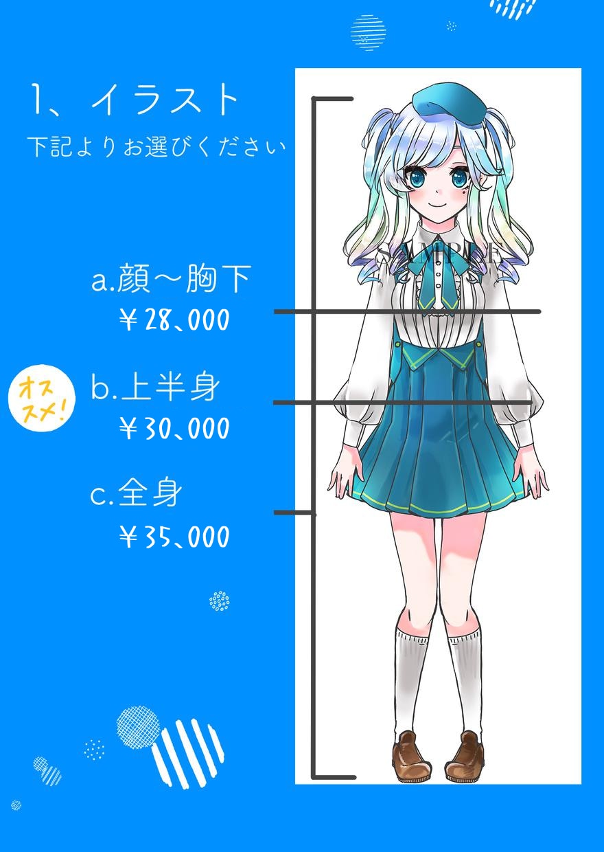 格安、ハイクォリティのVtuberモデル作成します お手頃価格にてキャラデザ〜Live2Dモデリング承ります イメージ3