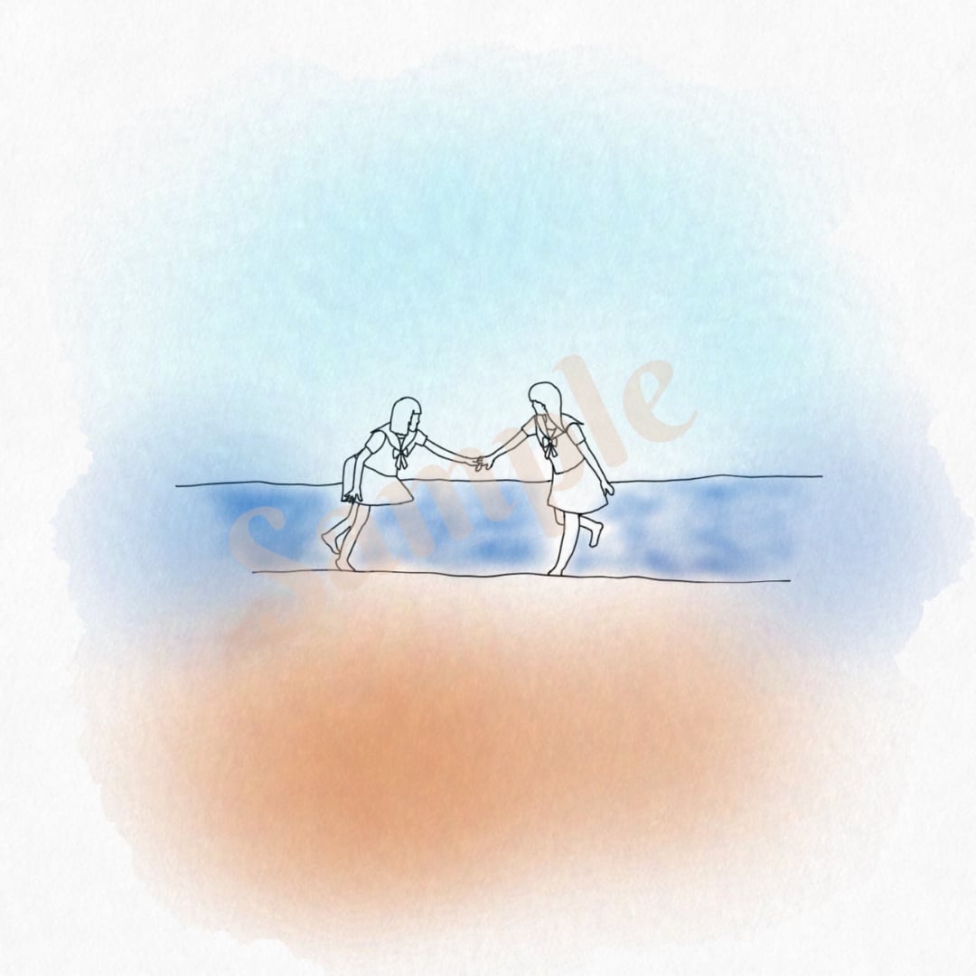お気に入りの写真をイラストに起こします 思い出の写真を線画にてお描き致します。 イメージ1