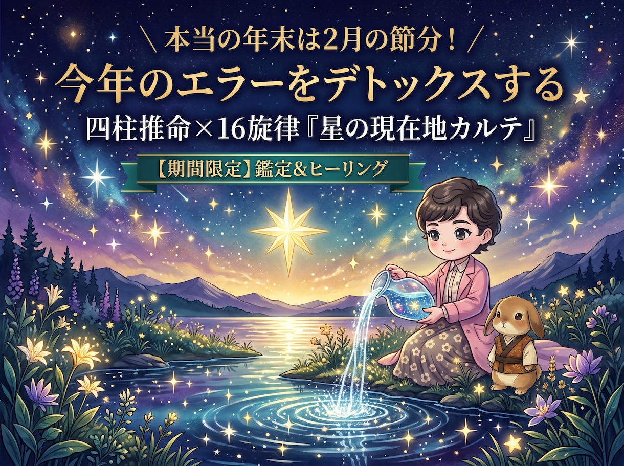 今年の目標、未達成…と焦る方へ。エラーを解析します 今年もあと少し…と焦ってません？運気の切り替えは来年『節分』 イメージ1