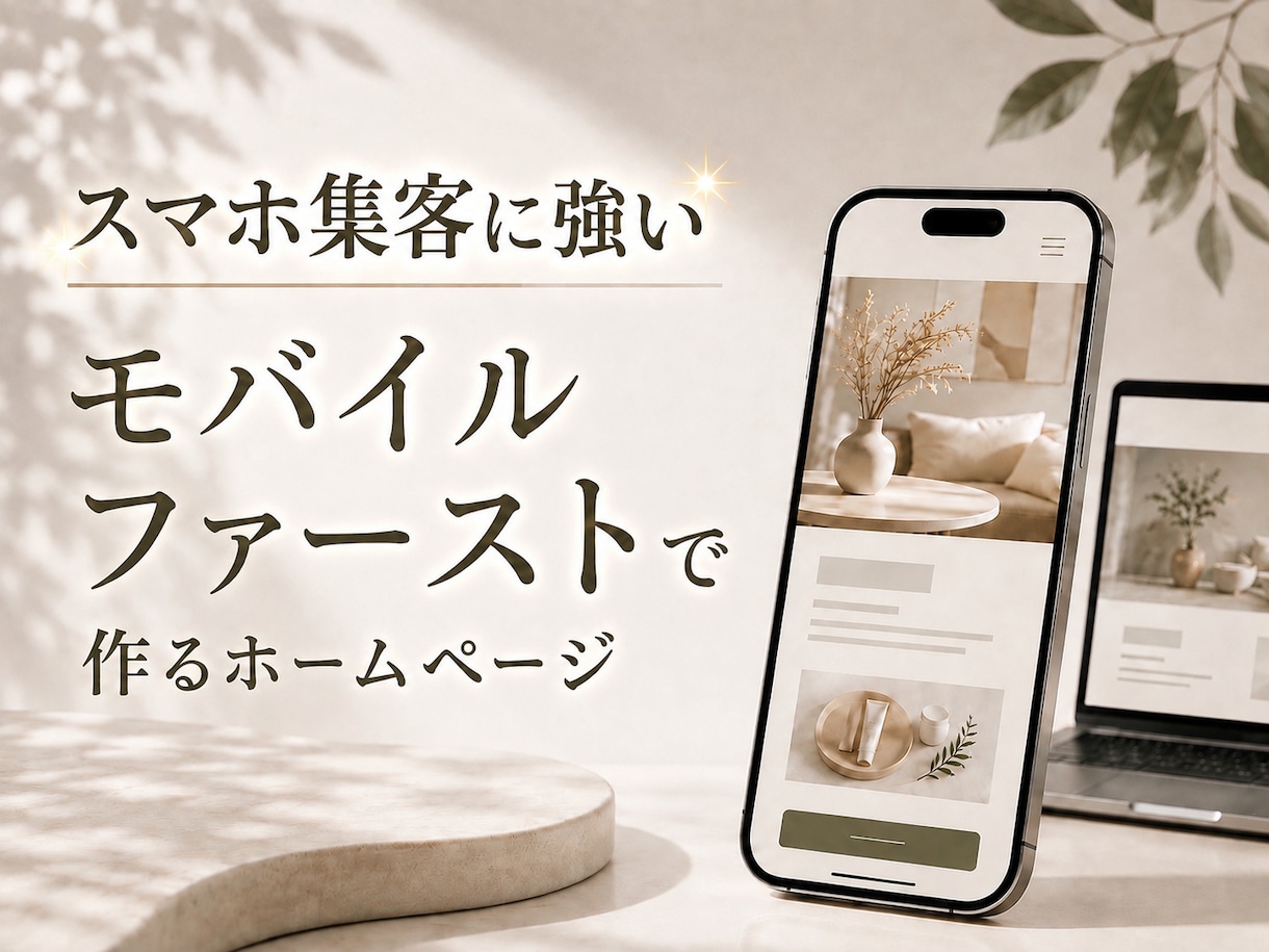 集客につながるホームページを制作します スマホからのお客様を考えたモバイルファースト設計 イメージ1