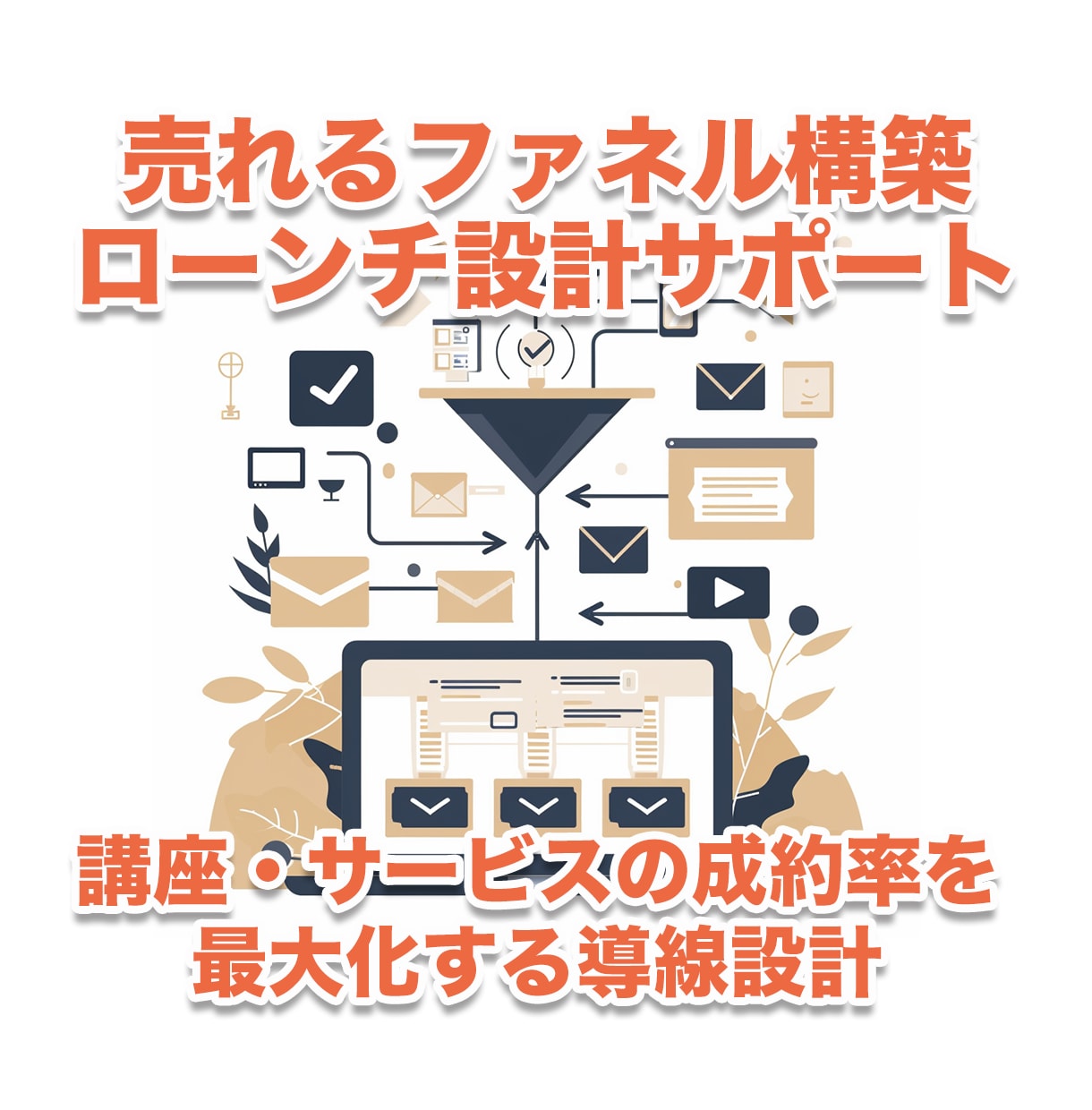 売れるファネル構築／ローンチ設計サポートします 講座・サービスの成約率を最大化する導線設計 イメージ1