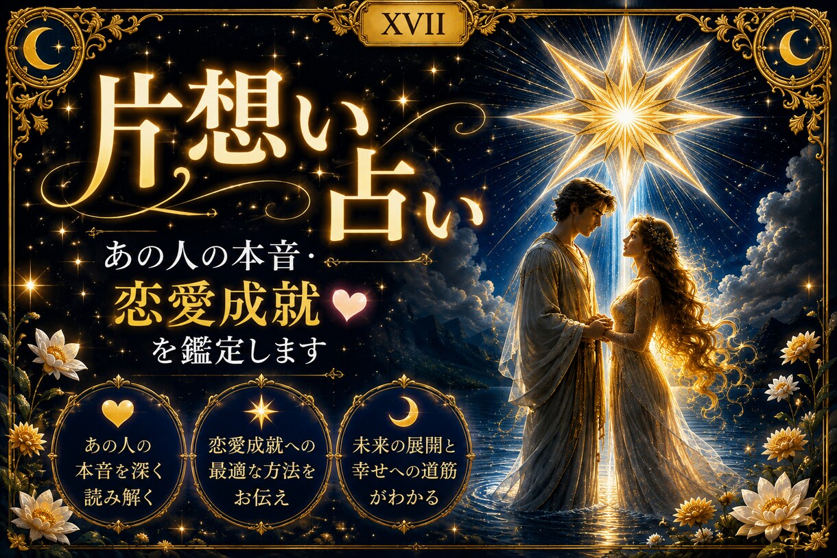片想い占い｜あの人の本音・恋愛成就を鑑定します あの人の気持ち・本音・脈あり・恋愛成就まで詳しく鑑定します。 イメージ1