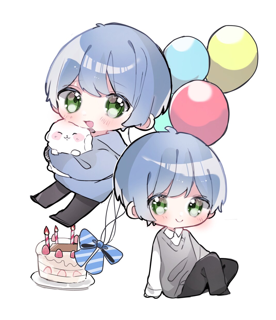 かわいい女の子のイラスト描きます SNSアイコンにぴったりなキラキラな女の子たちを描きます♡ イメージ5