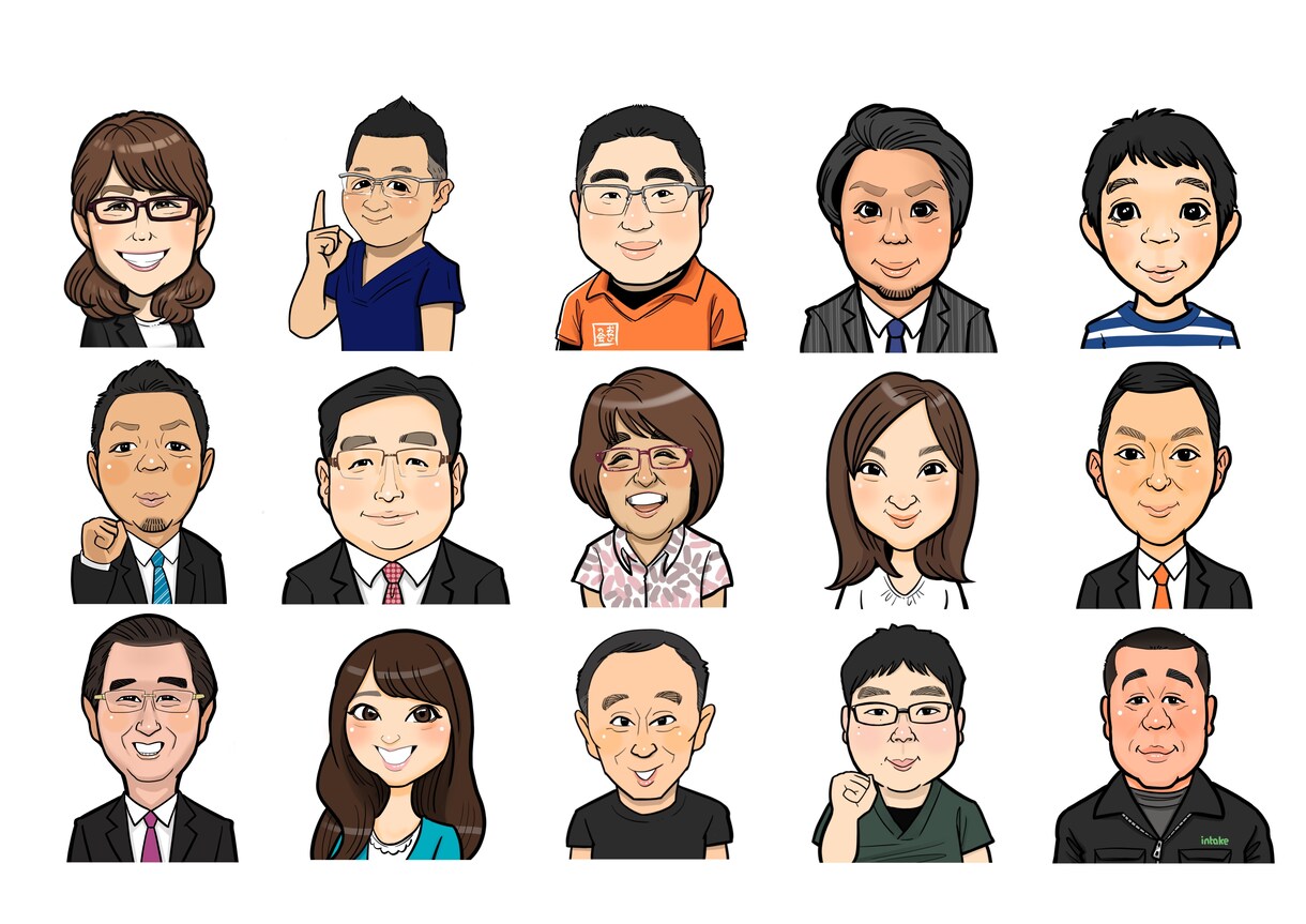 ビジネスに最適！好印象&高品質の似顔絵描きます お客様満足度98%！SNSアイコンや名刺などに♪ イメージ6