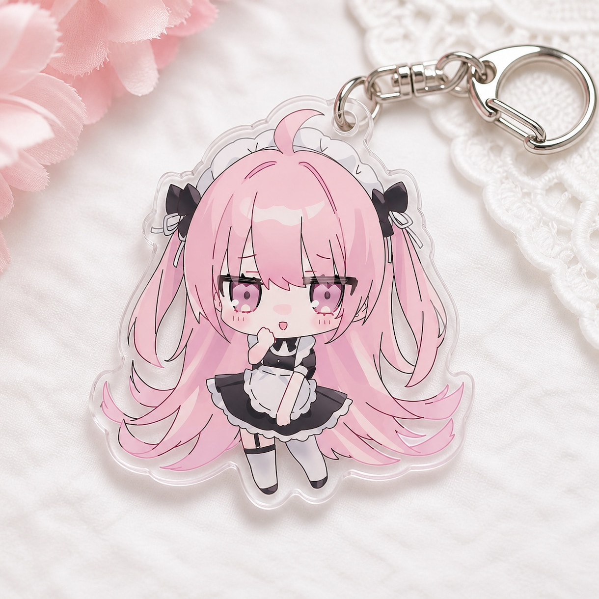 グッズ用・アイコン用SDキャライラスト作ります 同人イベントで販売するアクキー・缶バッジ用のSDキャラを制作 イメージ2