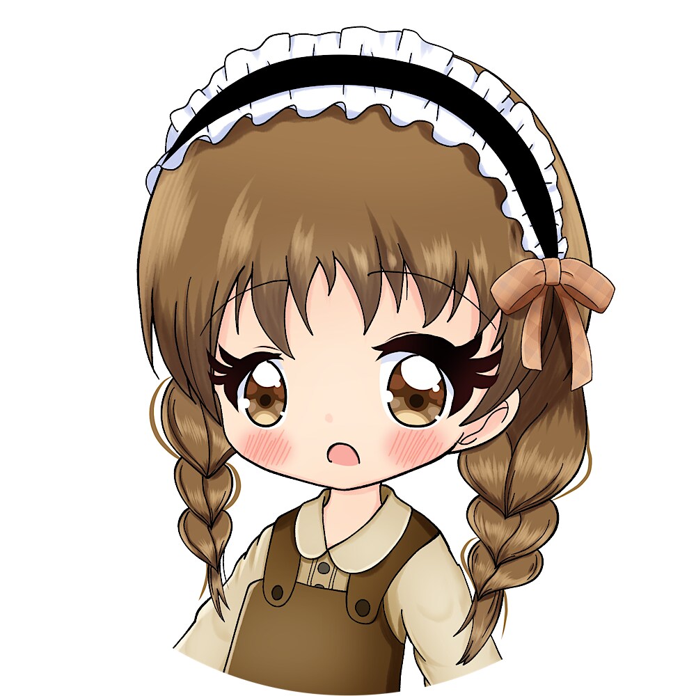レトロ可愛い女の子のアイコン描きますます レトロでガーリーな雰囲気が好きな方にぴったりのアイコン イメージ1
