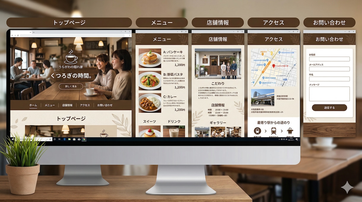 5名限定！５ページまでのWebサイトを制作します 会社・店舗対応／丁寧にスピード納品します イメージ2
