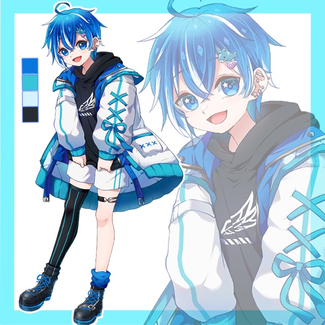 オリジナルキャラクターの立ち絵イラスト制作承ります 可愛いからかっこいいまで！大まかなパーツ分け可能 イメージ3