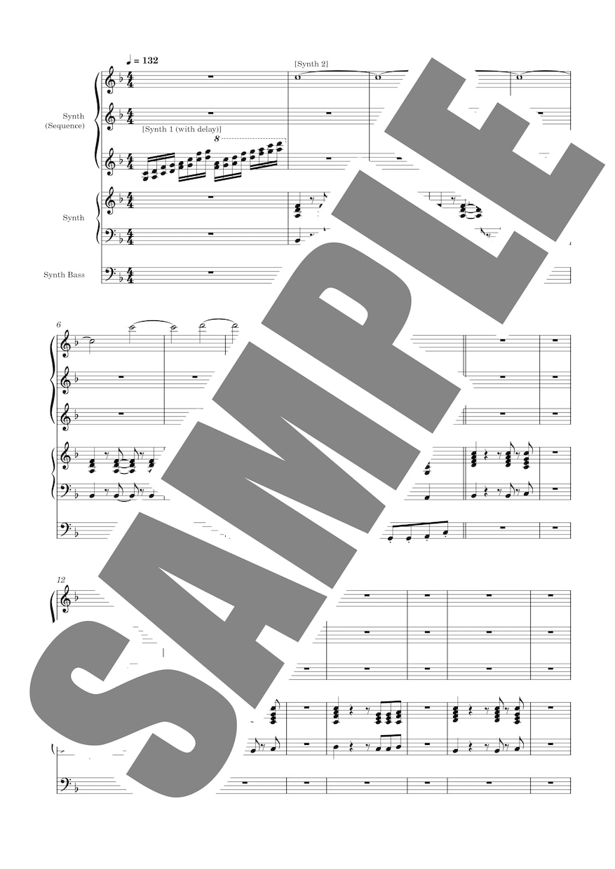 ピアノ・キーボードの耳コピ・譜面作成いたします 弾きたい曲の楽譜がない方へ。キーボード以外もOK！ イメージ6