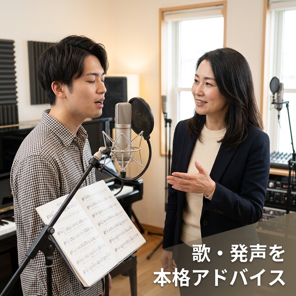 プロを目指す方の歌のお悩み相談します 発声・高音・口や顔の使い方まで丁寧にアドバイス イメージ2