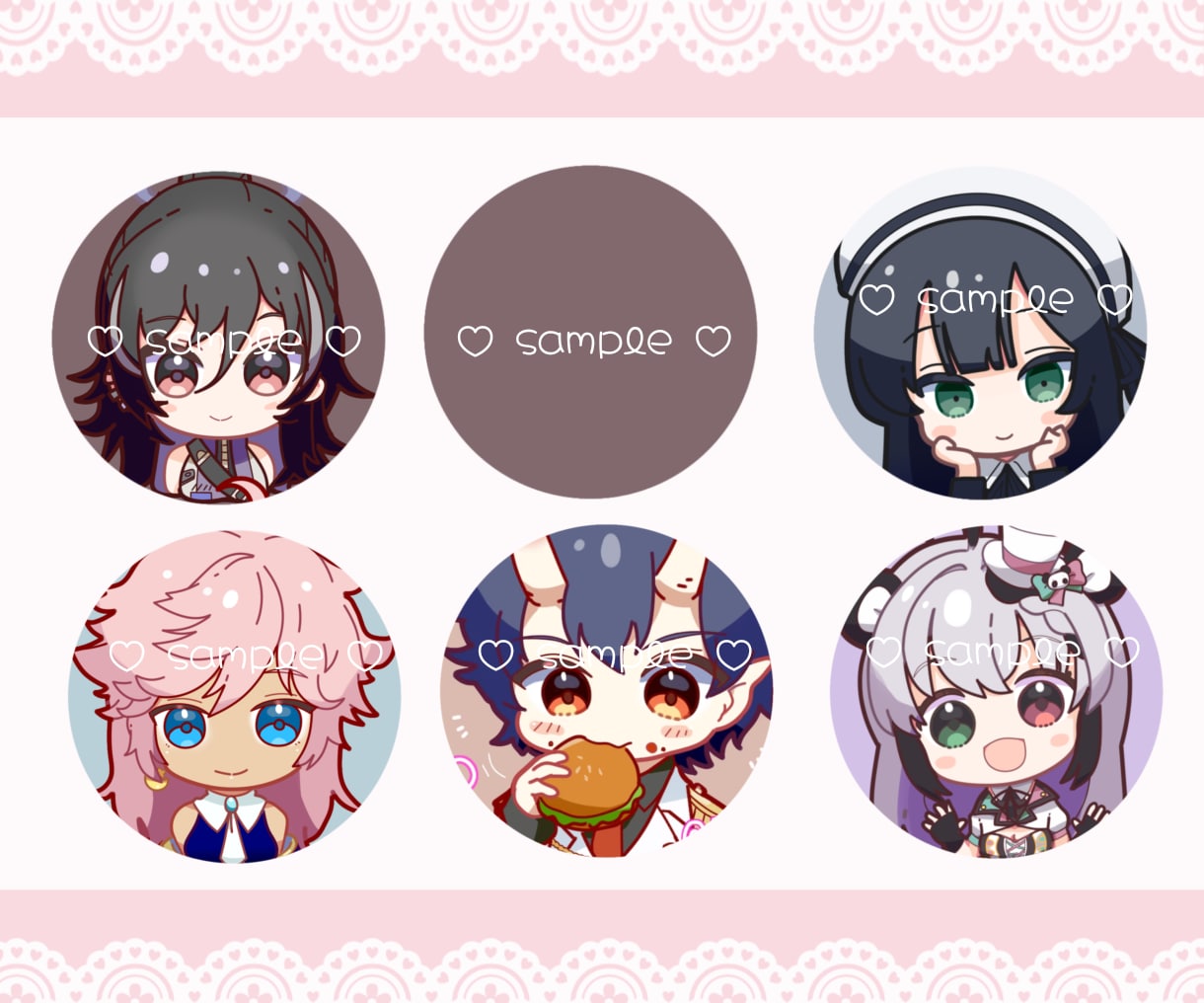 アニメ調のかわいいアイコン（商用利用可）作成します SNSや配信用サムネイル、グッズなど御利用ください イメージ2