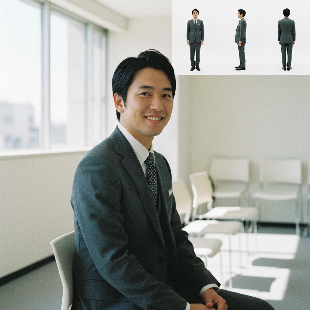 何度でも使えるAI人物モデルを作ります 撮影費用をかけずに、専用人物モデルを手に入れる イメージ2
