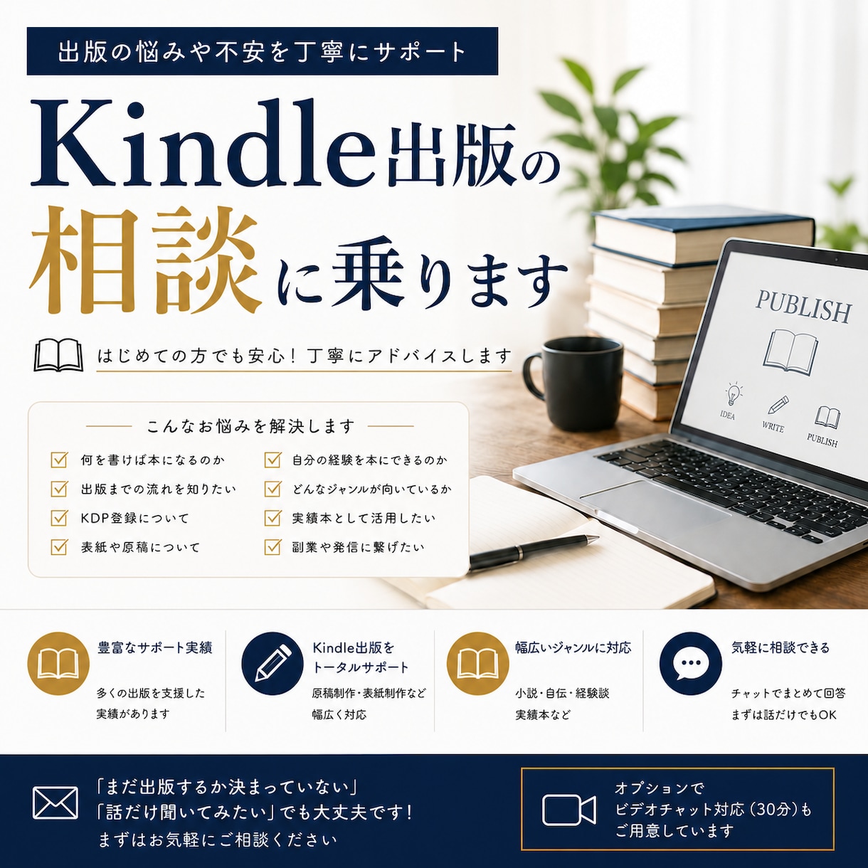 Kindle出版の相談に乗ります Kindle出版に関する悩みや不安をなんでもご相談ください！ イメージ1