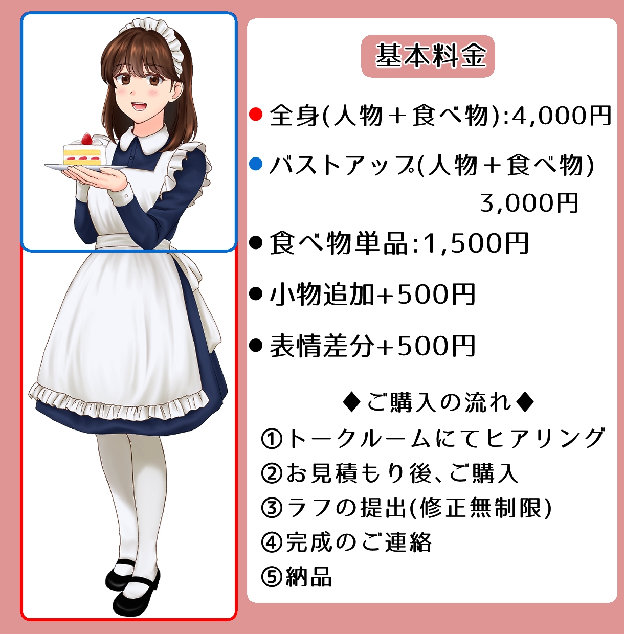 食べ物単品◎配信・ヘッダー・アイコンにも使えます 【サービス開始記念★先着５名様５００円OFFで承ります】 イメージ2