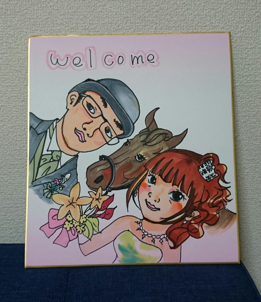 写真から似顔絵イラスト描きます ウェルカムボードや誕生日などの記念日におすすめ イメージ2