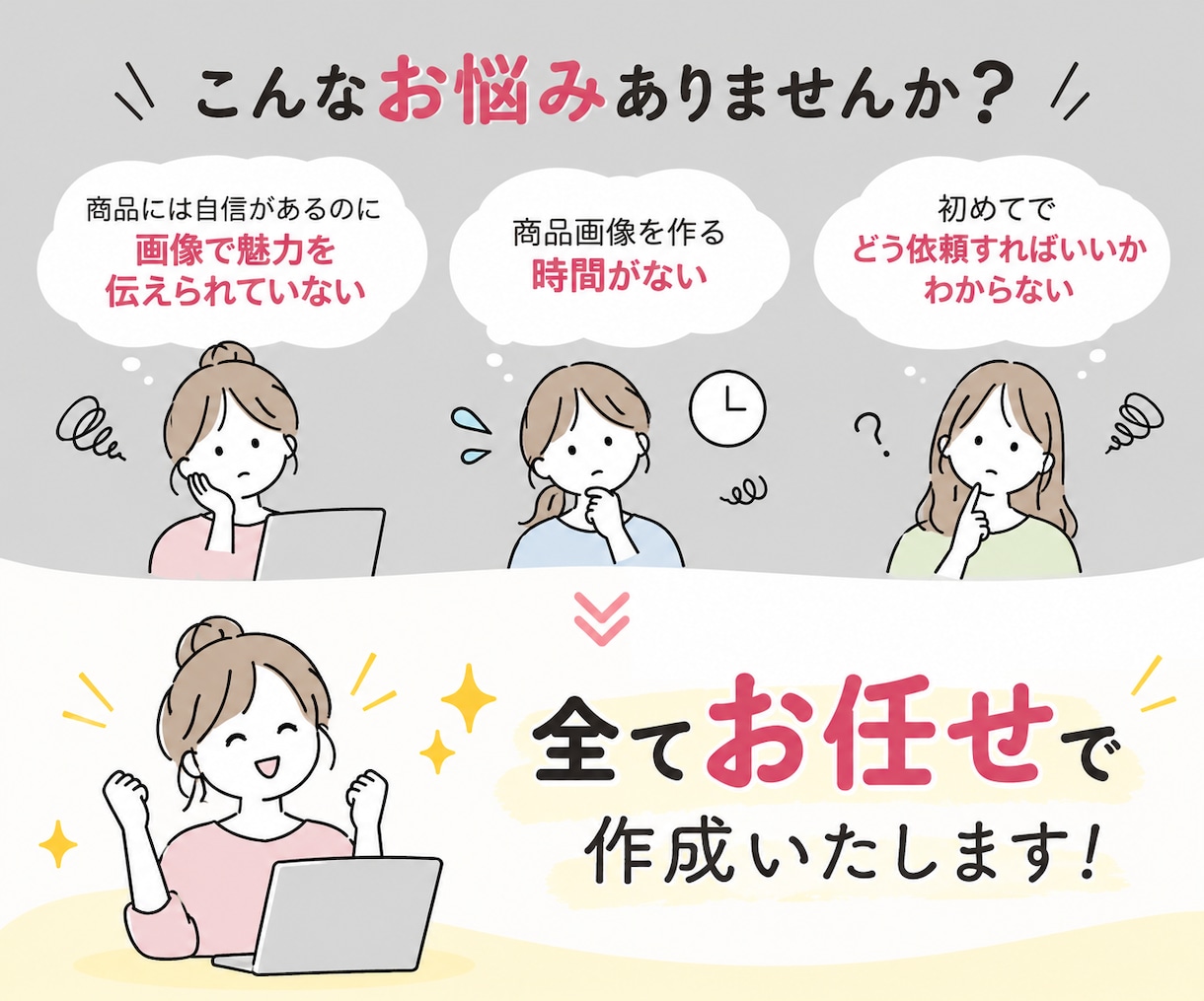 出品記念！３名様までの特別価格でご提供します 購入率UPを目指し、クリックされる商品画像を制作 イメージ3
