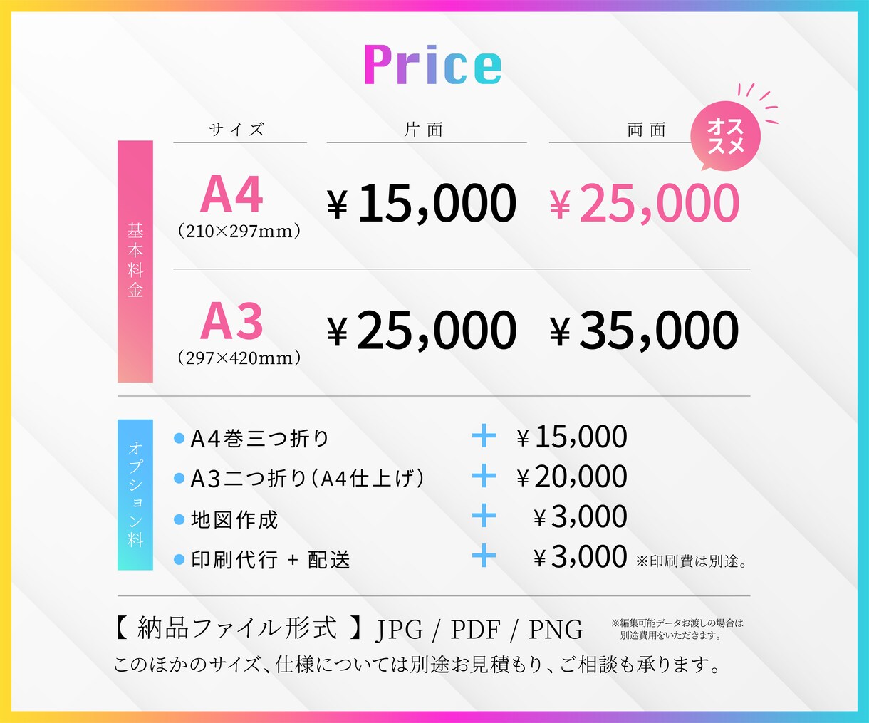 プロデザイナーがチラシを作成します 選んでよかったと思われるデザインを心がけます。 イメージ2