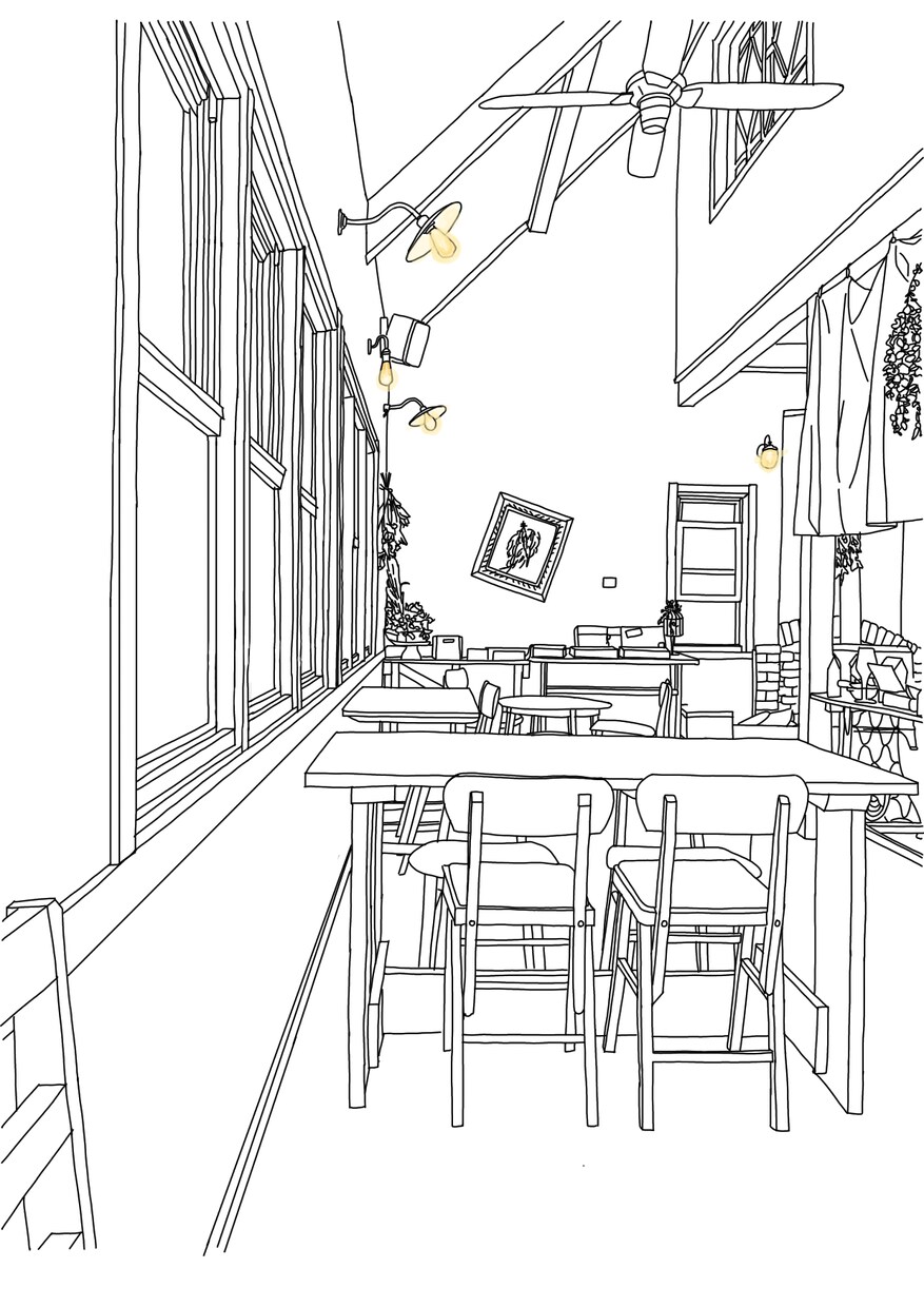 建物・風景のシンプルな線画をお描きします ｜サイズ指定可能！商用利用OK！ イメージ7