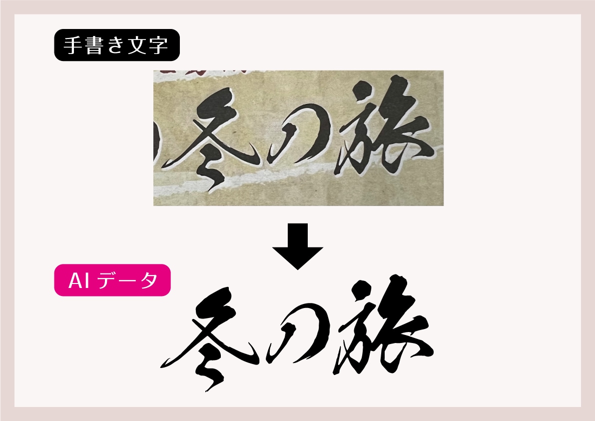 手書き文字 イラスト ロゴ等なんでもデータ化します イラストレーターで使用できるAiデータにいたします イメージ8