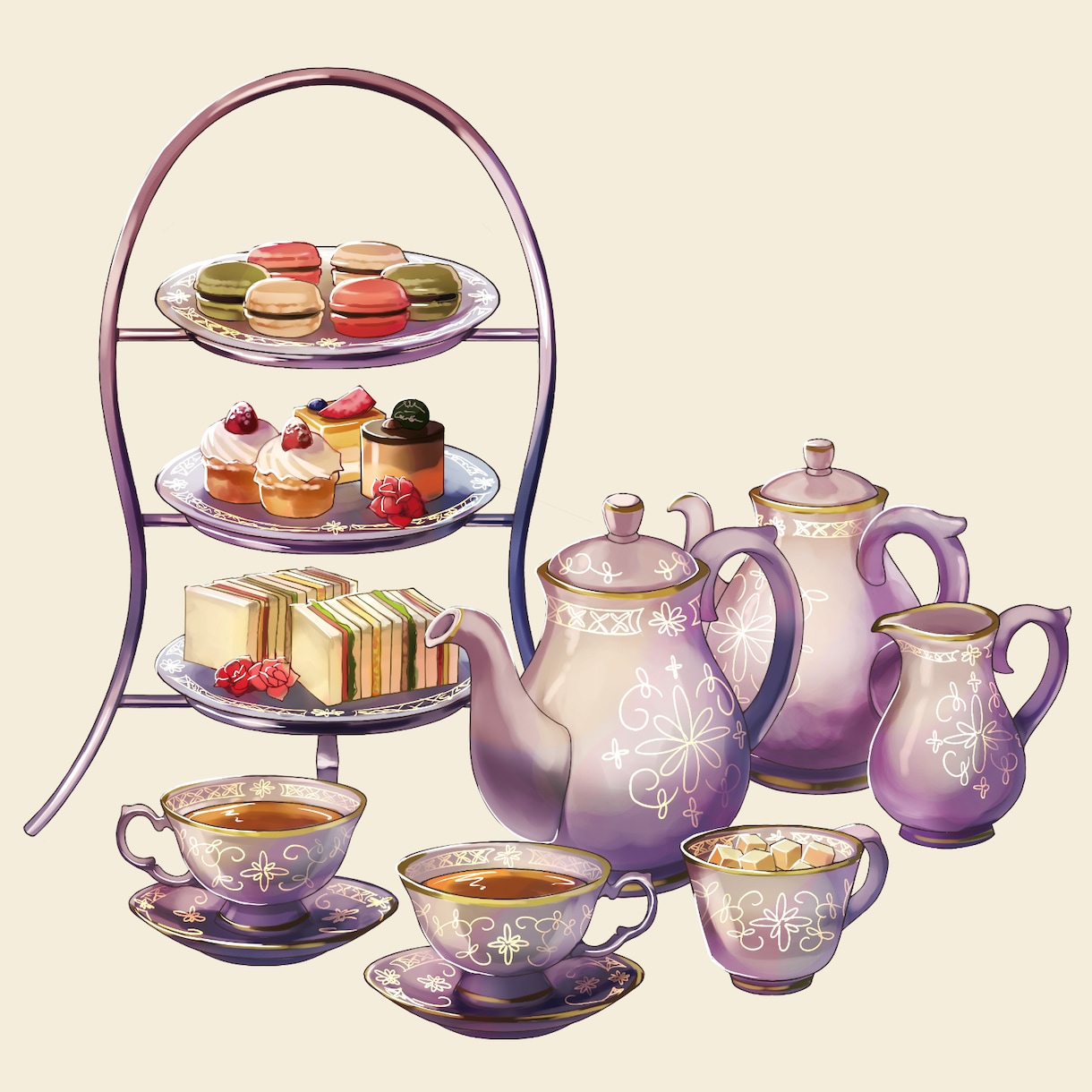 絵柄に合わせた高品質なアイテムのイラストを描きます キャラと小物の絵柄を合わせて世界観を統一させたい方に イメージ3