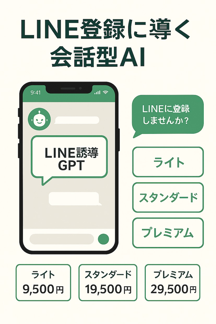 LINEやLPに誘導する広告用GPTを作成します LINE登録やLP誘導を自動化する会話型AIを作成 イメージ1