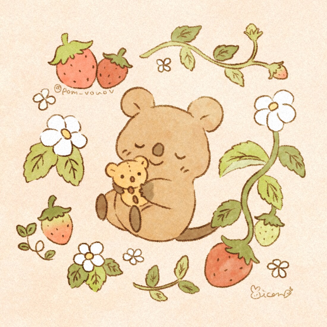 商用OK!絵本風かわいいイラスト制作します アイコン、挿絵、ヘッダー、グッズ etc...幅広く対応◎ イメージ1