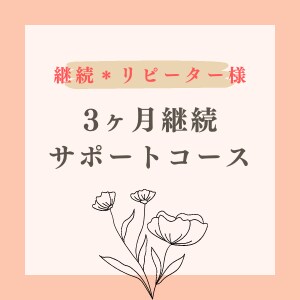 リピーター様限定＊3ヶ月間継続してサポートします あなたに合わせてカスタマイズ、無制限メッセージフォローつき イメージ1