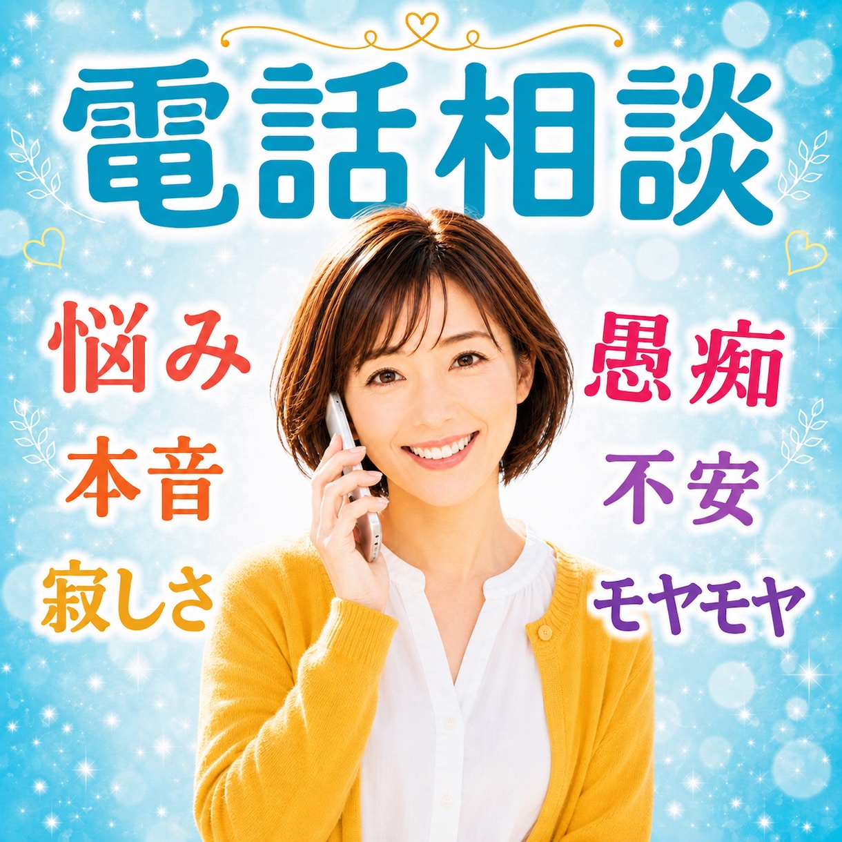 不安な気持ちや悩みをゆっくり安心してご相談できます うまく言葉にできなくても大丈夫。看護師があなたのそばにいます イメージ1