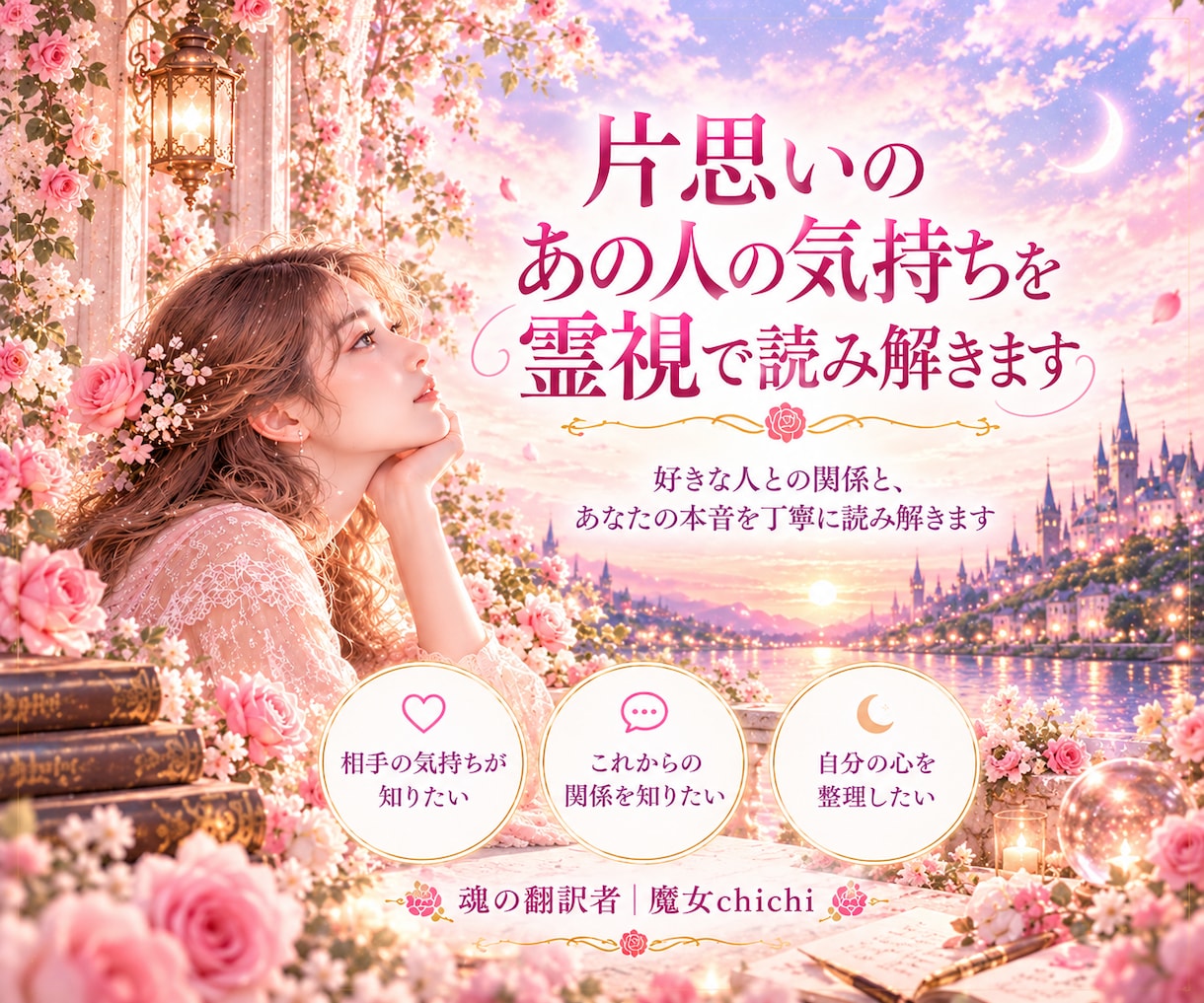 片思いのあの人の気持ちを霊視で読み解きます 好きな人との関係と、あなたの本音を丁寧に読み解きます イメージ1