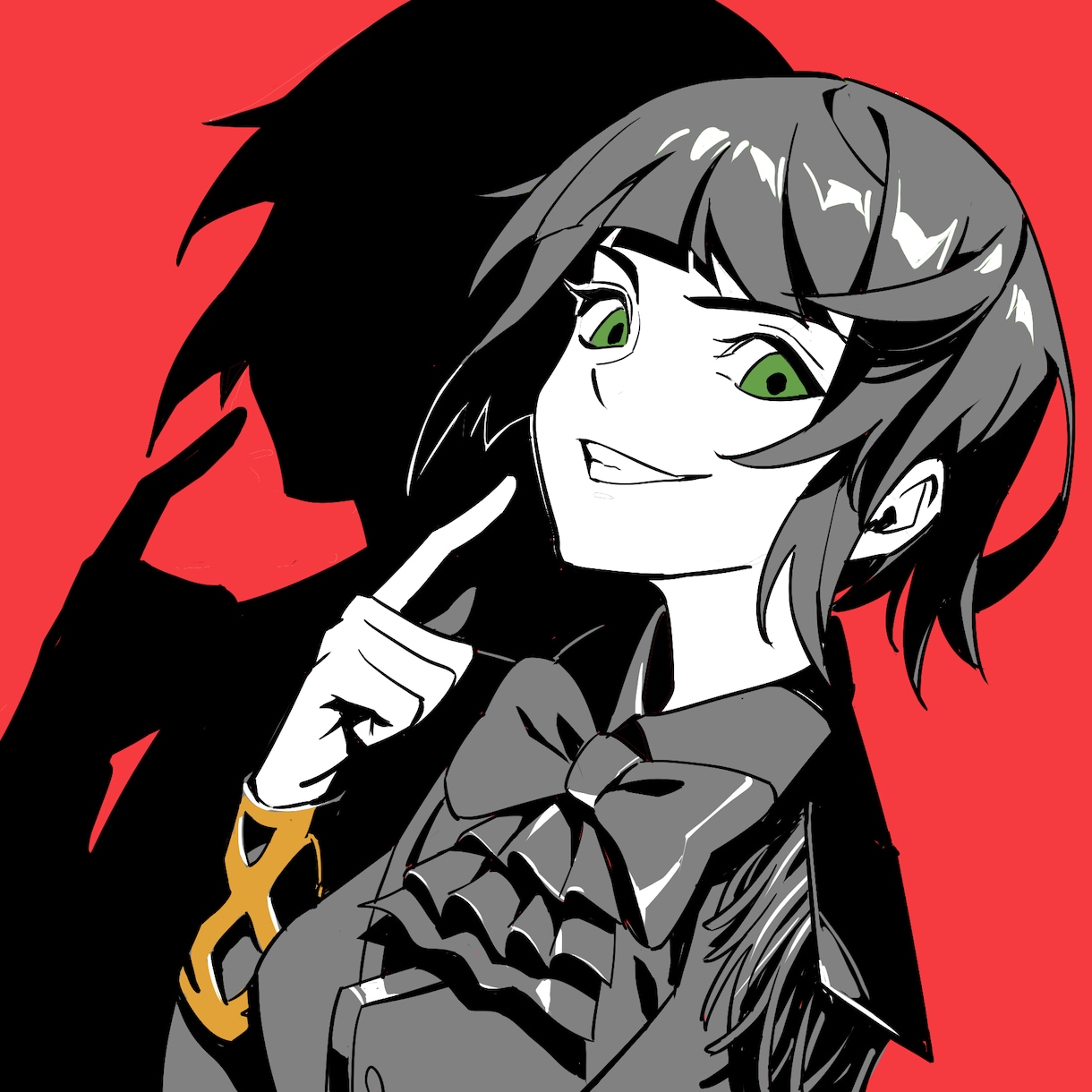 ペルソナ5のキャラ風アイコンをお描きします ゲームの登場キャラクターになったようなアイコンをお描きします イメージ2