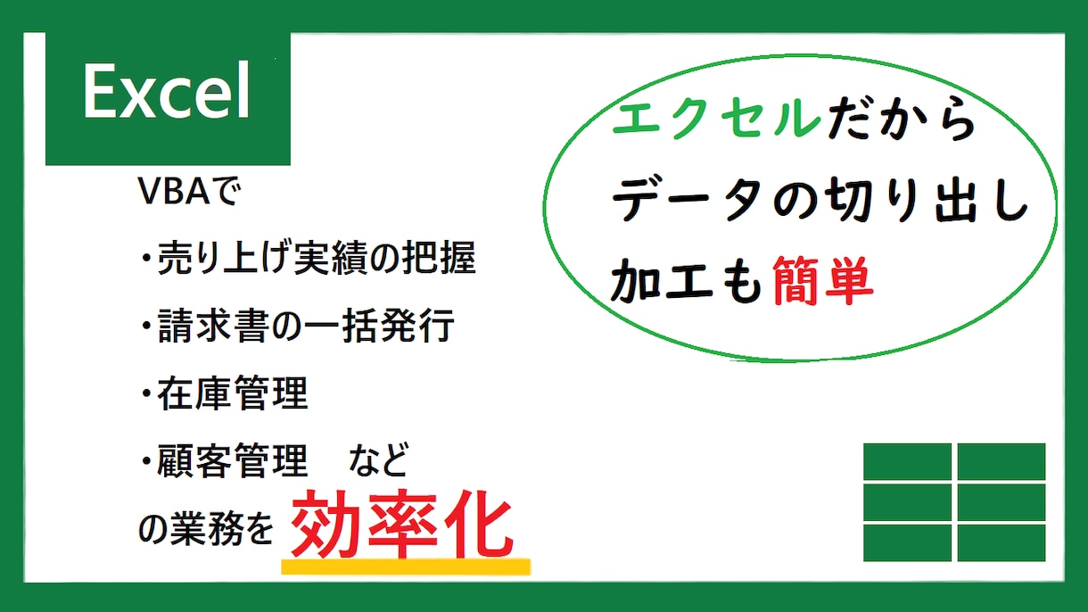 値下げ中・Excelで販売管理・在庫管理ができます 入力効率化!エクセルだからデータの切り出し・加工が自由自在 イメージ1
