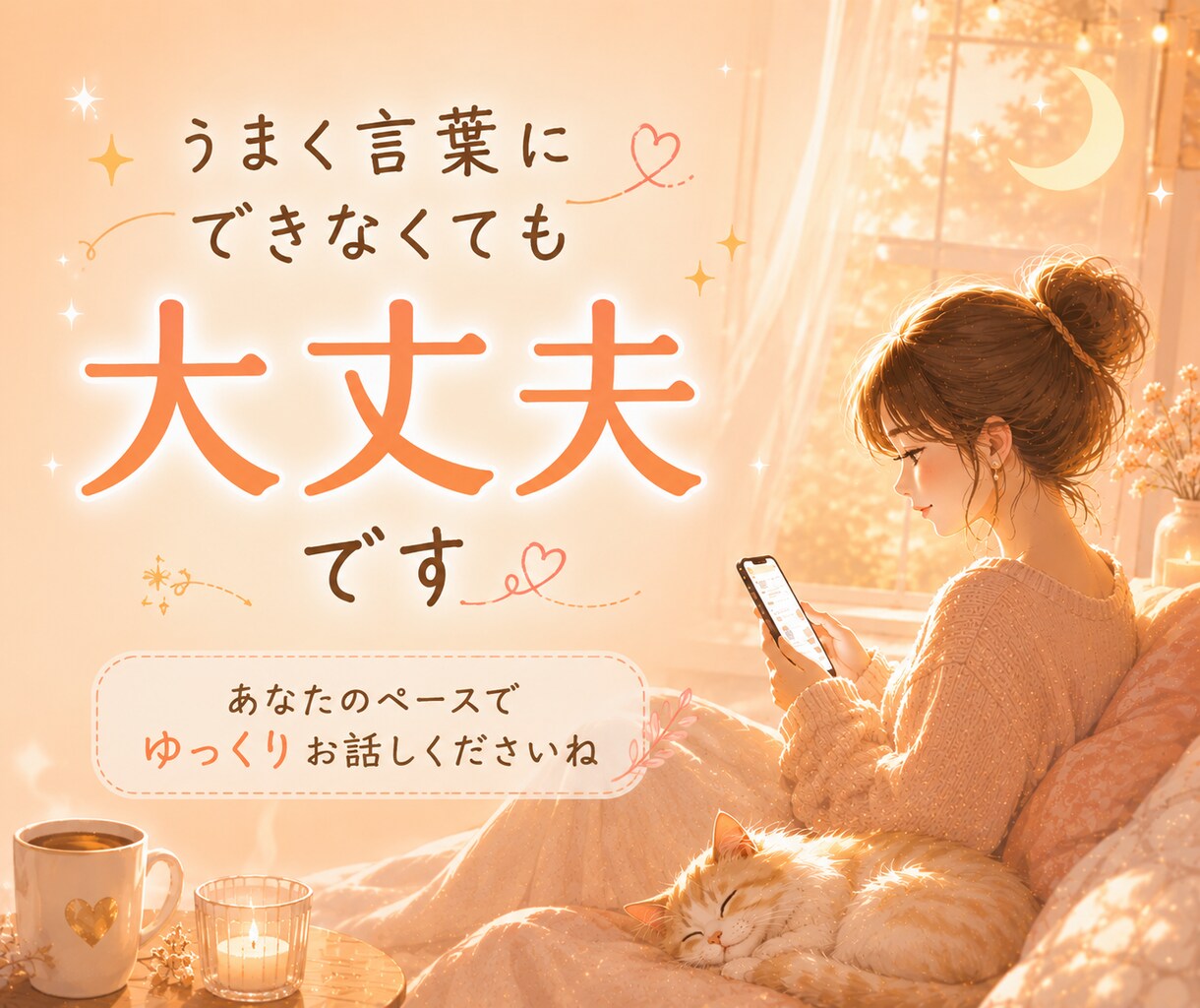 30分チャット｜誰にも言えない本音をお聞きします 電話は苦手…でも今すぐ誰かに聞いてほしい時に イメージ3