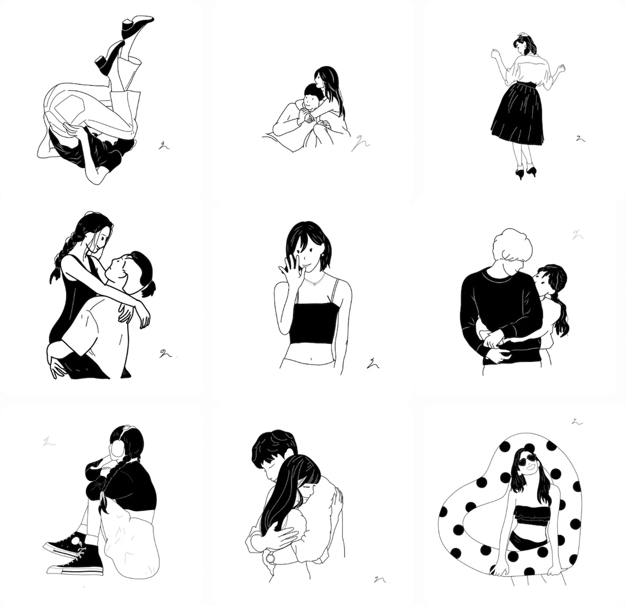 モノクロでおしゃれな線画お描きします お気に入りの写真を線画イラストにしてお届けします。 イメージ1