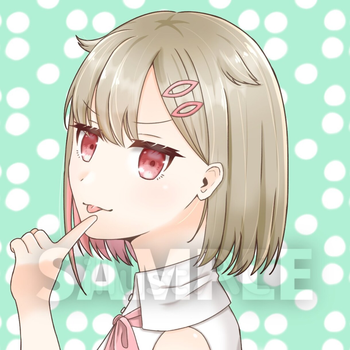 安価でかわいいアイコン描きます 線画が綺麗でかわいいアイコンを描きます！ イメージ1