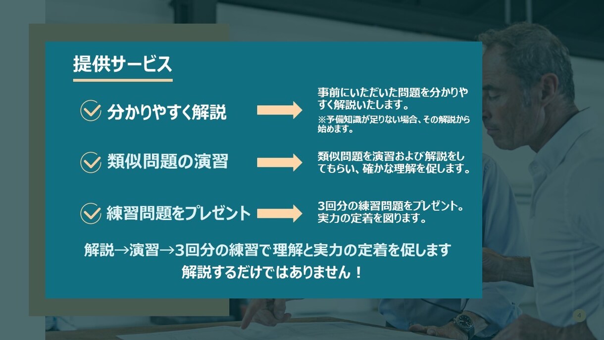 高校入試専門の講師が分からない問題を解説します 解説するだけではありません。実力の定着までサポートします。 イメージ2