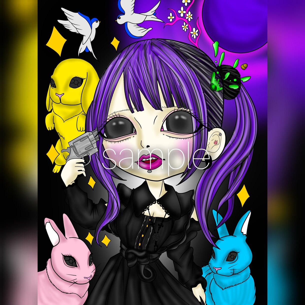 オリジナルの絵で似顔絵書きます 女の子と男の似顔絵イラスト書きます。オリジナルです。 イメージ2