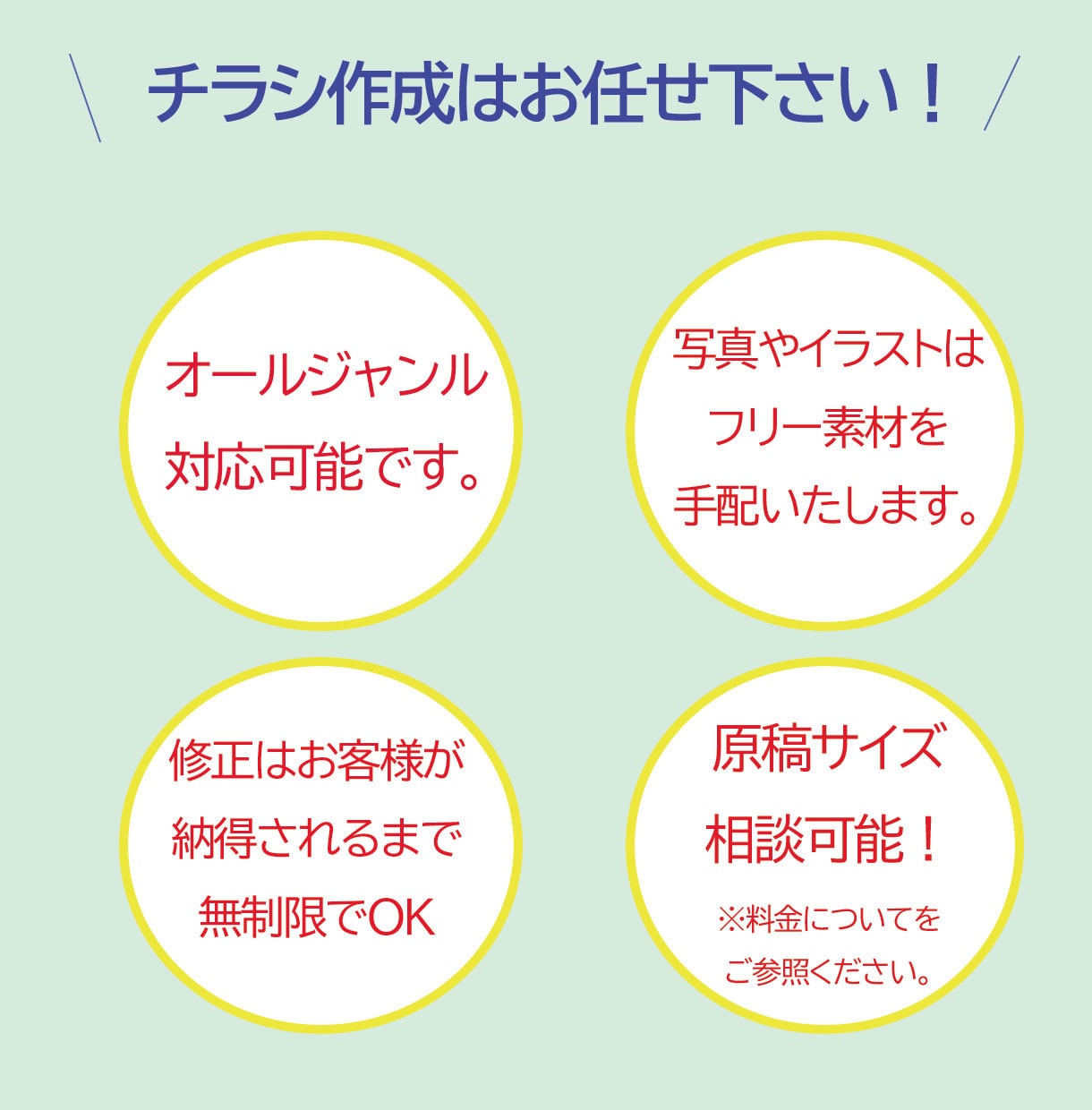 幅広いデザインのチラシを作成します 修正無制限！低価格で作成させて頂きます！ イメージ3