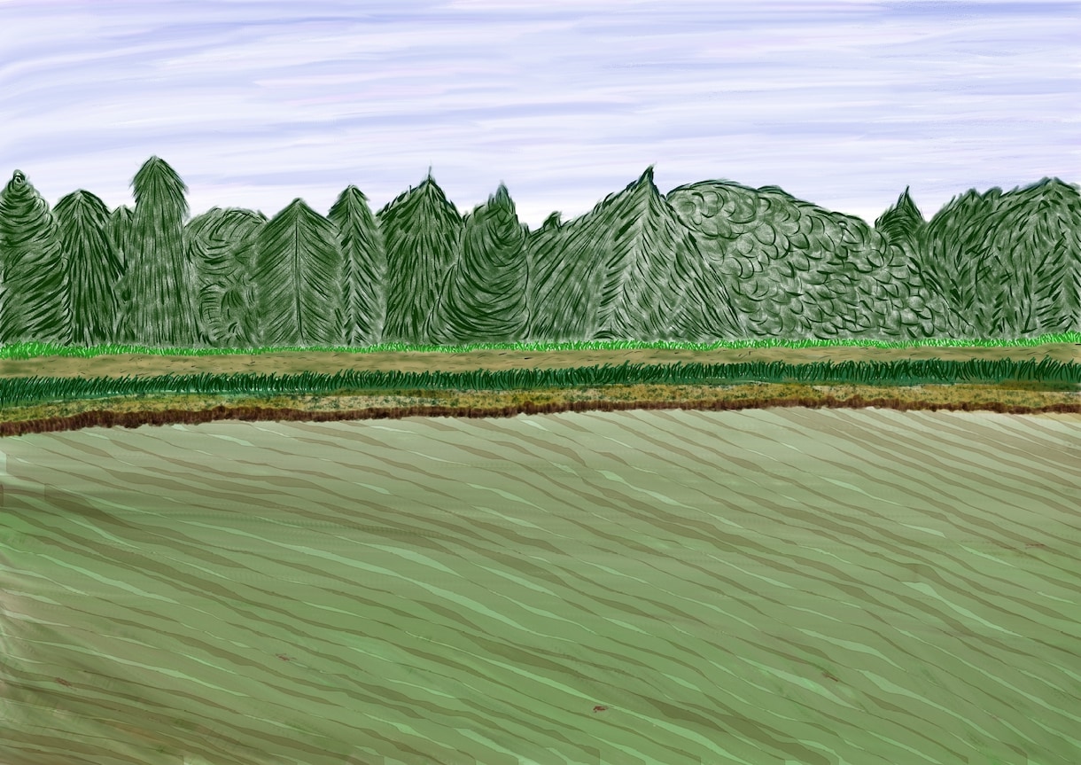 自然や街の背景を描きます 絵の具で書いたようなタッチで描きます！ イメージ2