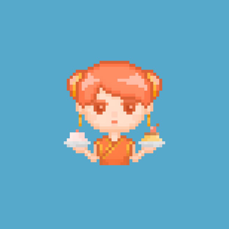 アイコン・ヘッダーに使えるドットキャラ描きます オリキャラや似顔絵をレトロで可愛いドット絵にしてみませんか？ イメージ1