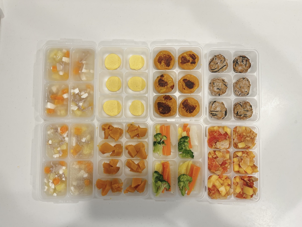 月齢に応じた離乳食レシピ考えます 冷凍ストック可能な離乳食レシピ イメージ2