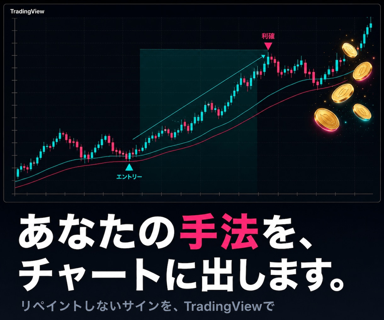 TradingViewインジケーター開発します リペイントを起こさない、実戦で使えるロジック イメージ1